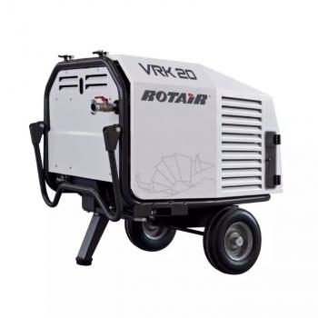 ELMAG mobile construction site compressor ROTAIR VRK 16AE 8 bar with HONDA engine GX630